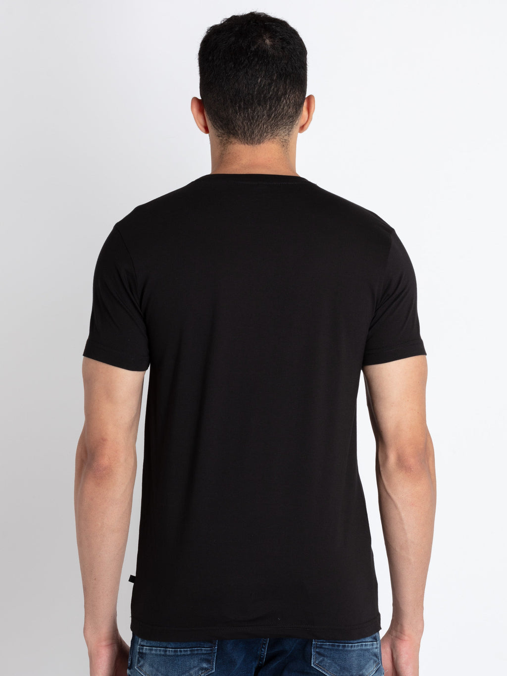 Mens Printed Round Neck T-Shirt