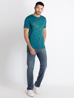Mens Printed Round Neck T-Shirt