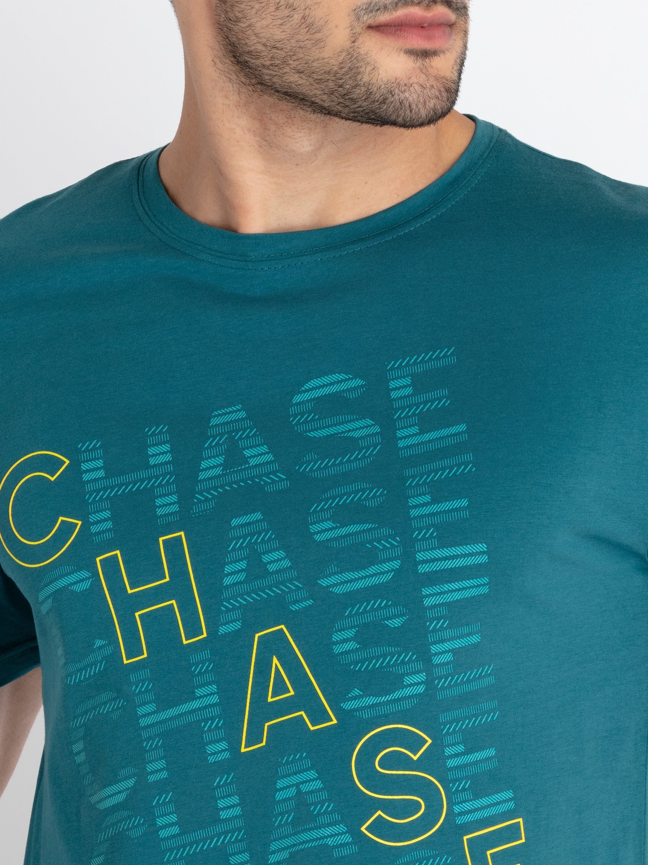 Mens Printed Round Neck T-Shirt