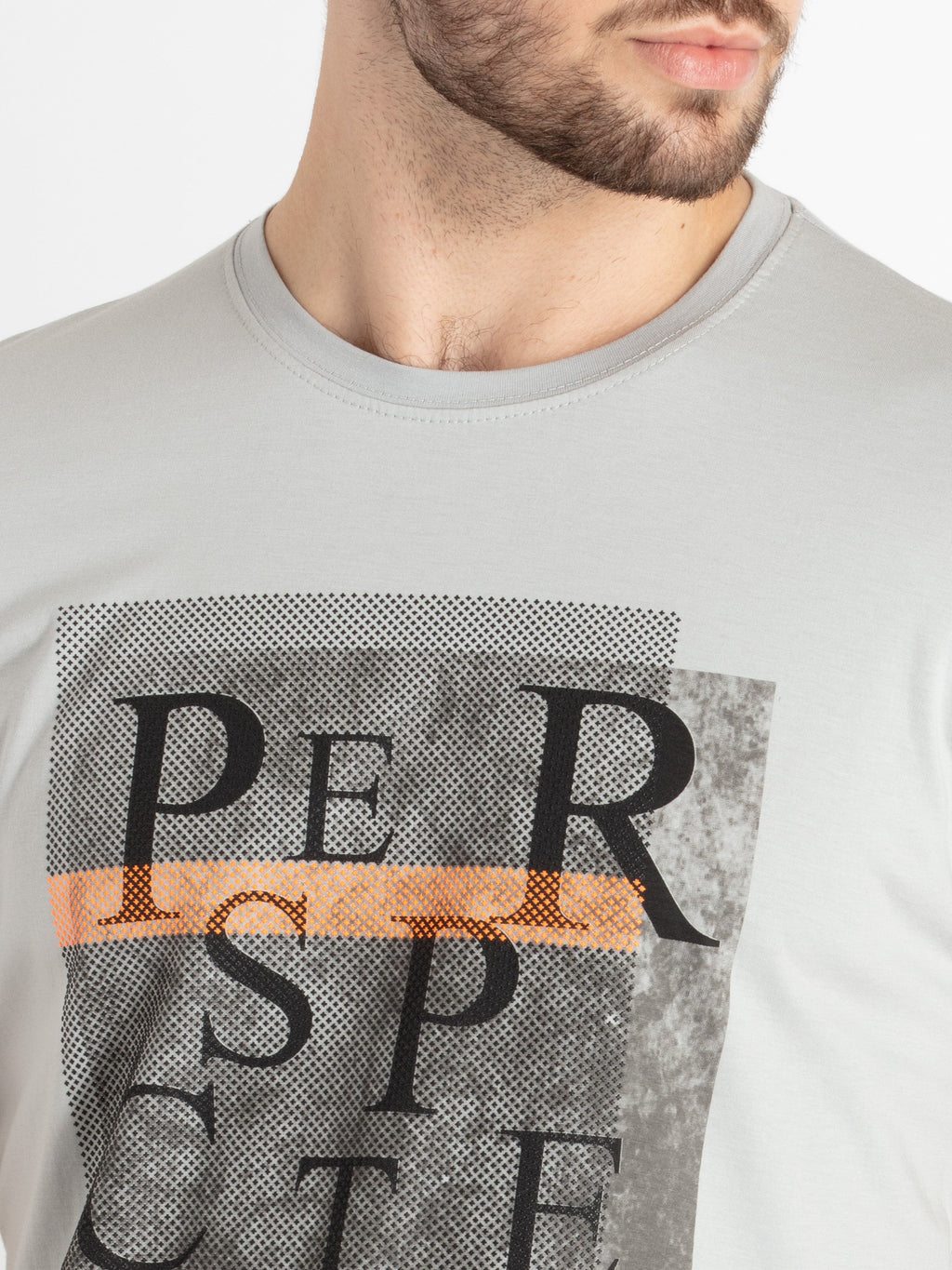 Mens Printed Round Neck T-Shirt
