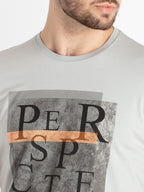 Mens Printed Round Neck T-Shirt