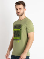 Mens Printed Round Neck T-Shirt