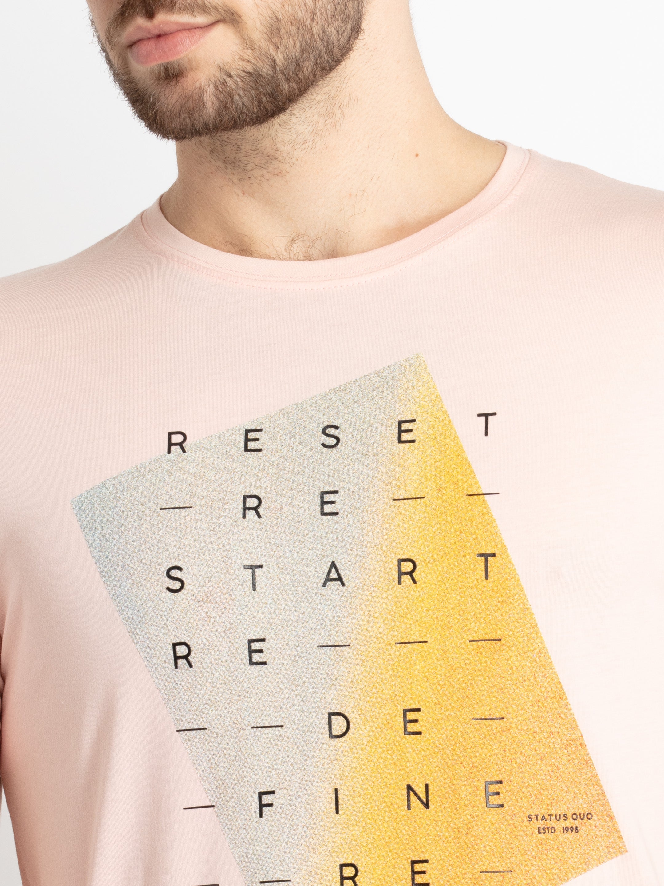 Mens Printed Round Neck T-Shirt