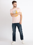 Mens Printed Round Neck T-Shirt