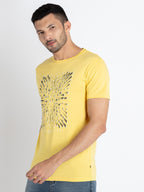 Mens Printed Round Neck T-Shirt