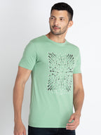 Mens Printed Round Neck T-Shirt