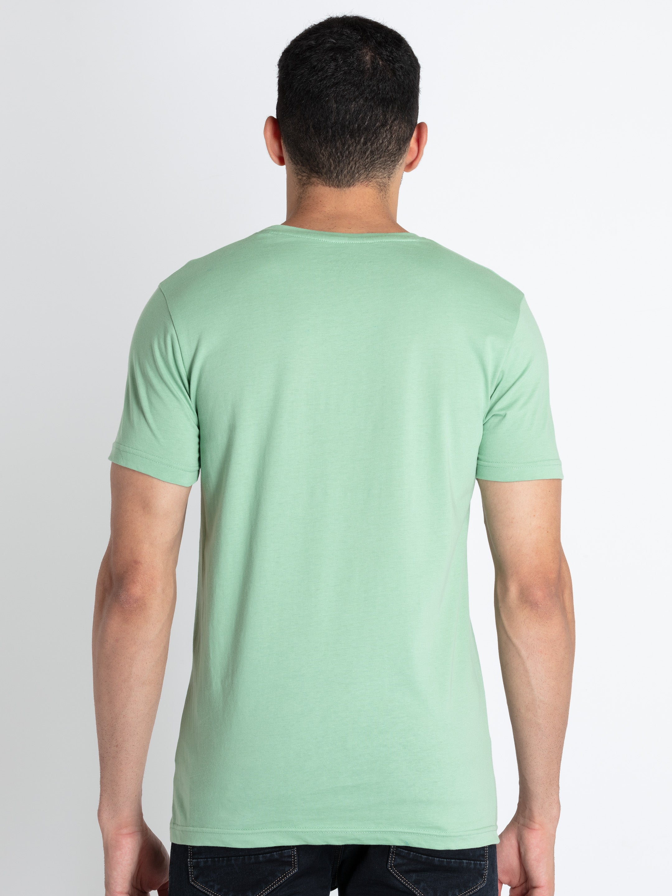 Mens Printed Round Neck T-Shirt