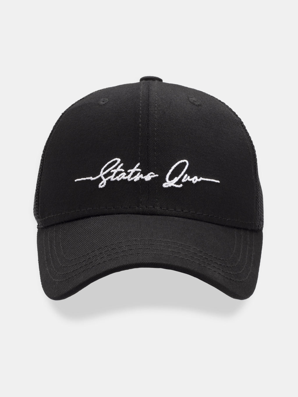 Black Embroidered Cap