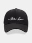 Black Embroidered Cap