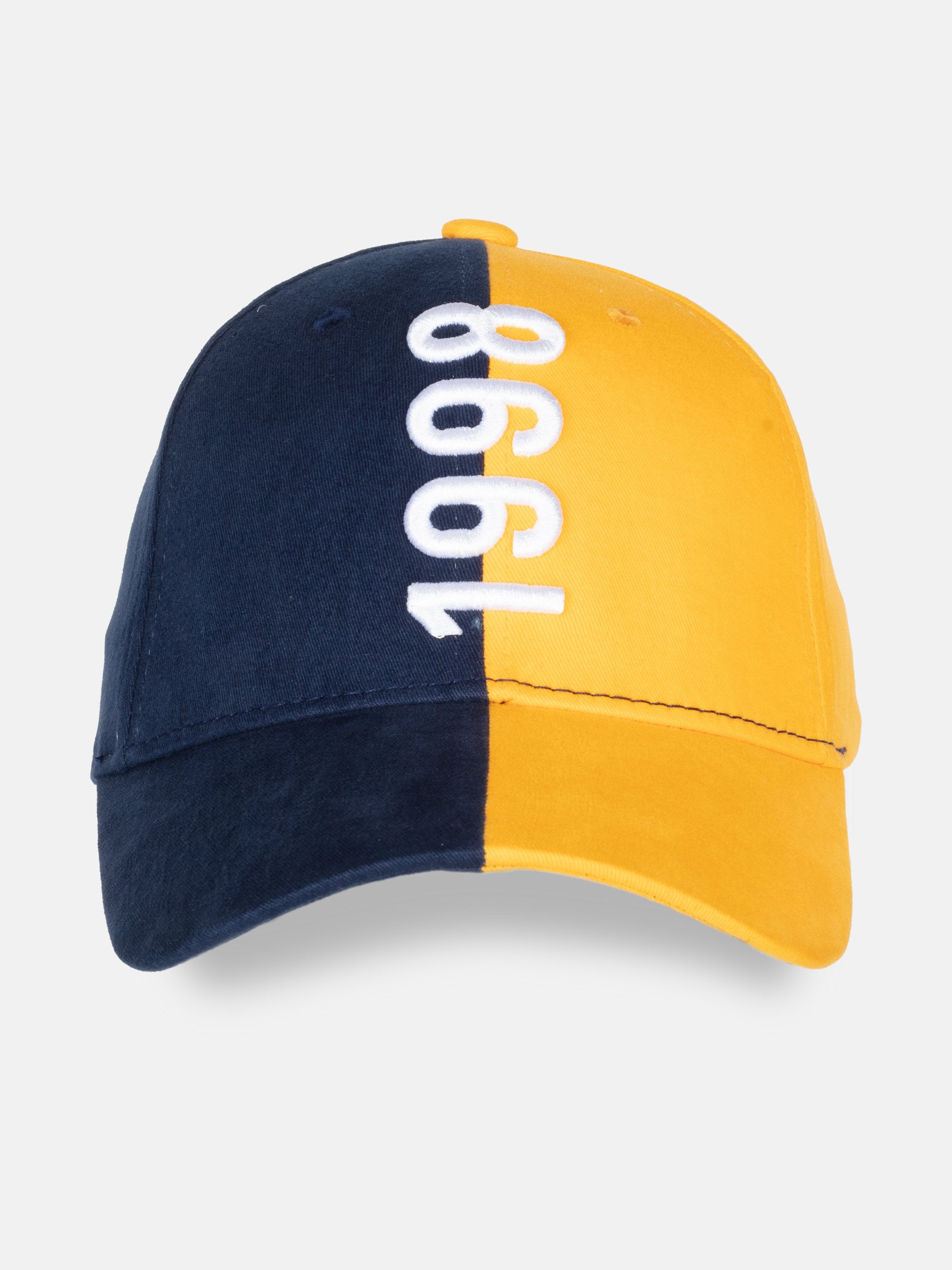 Yellow/Navy Embroidered Cap