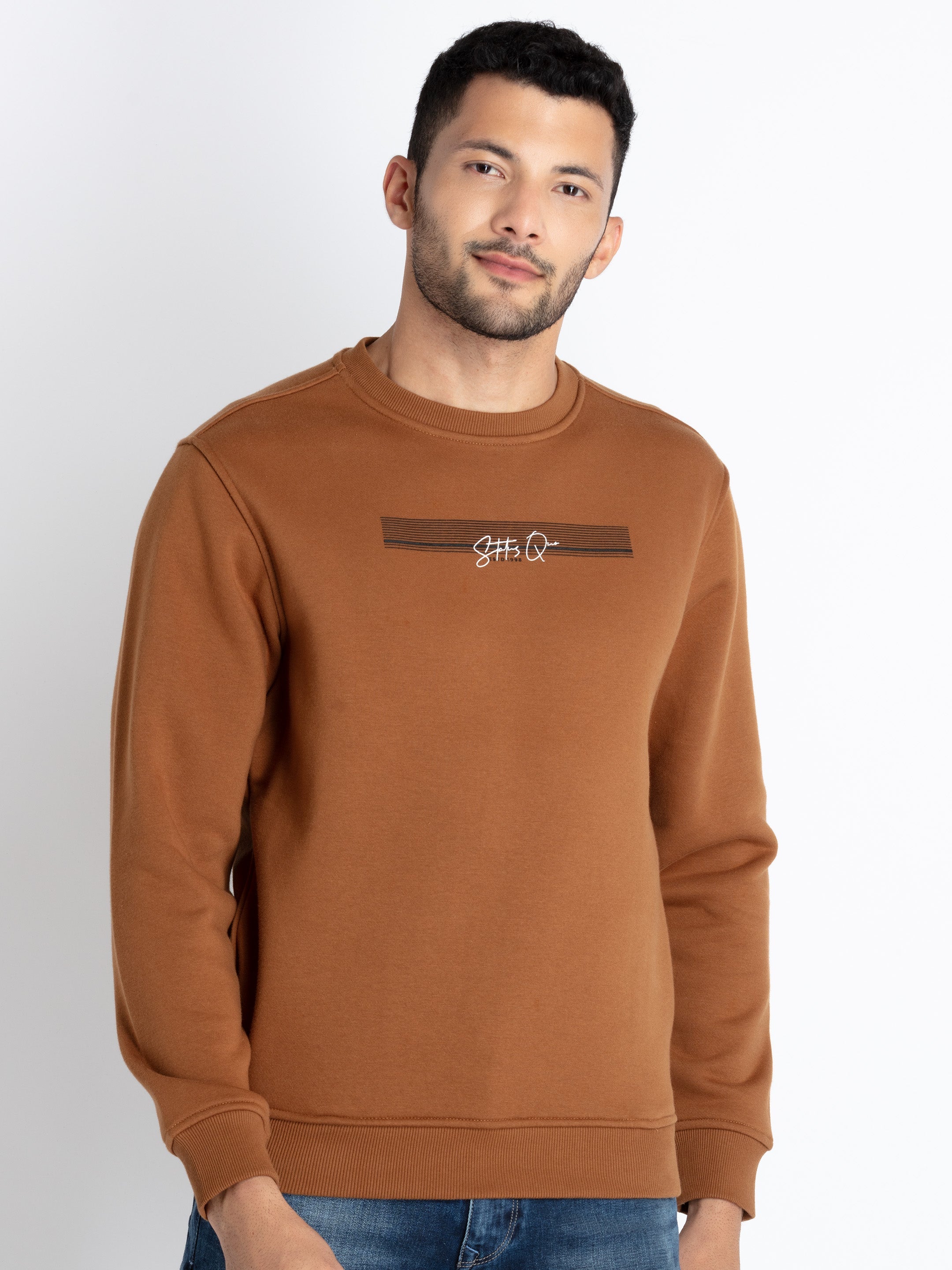 round neck sweatshirt for men