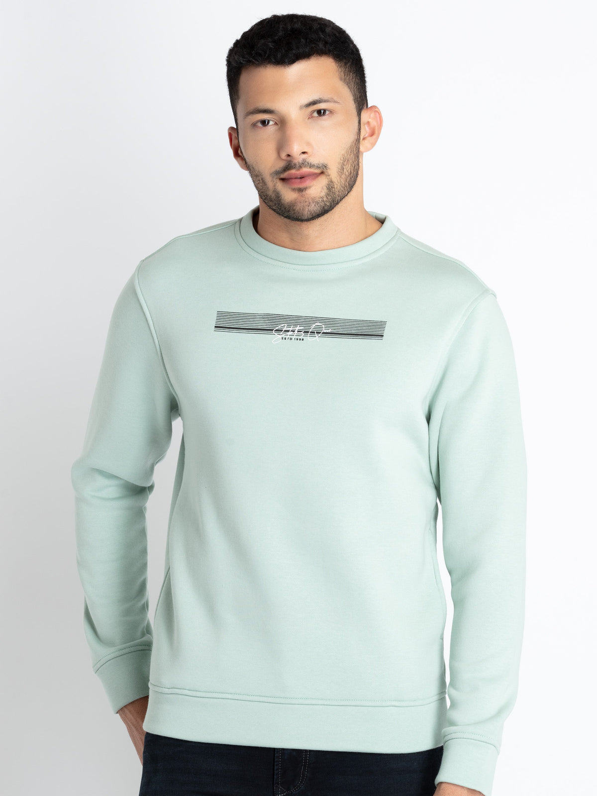 round neck sweatshirt for men