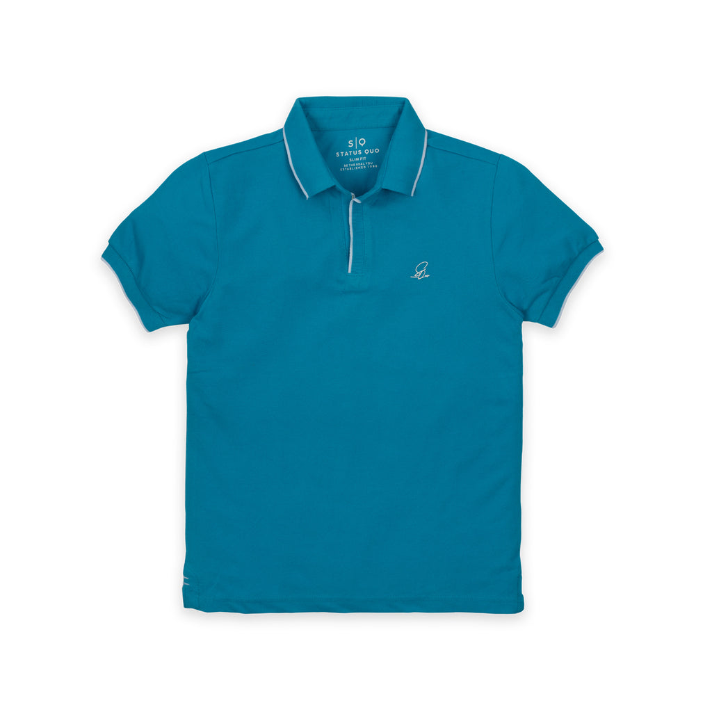Kids Polo With Tipping Collar