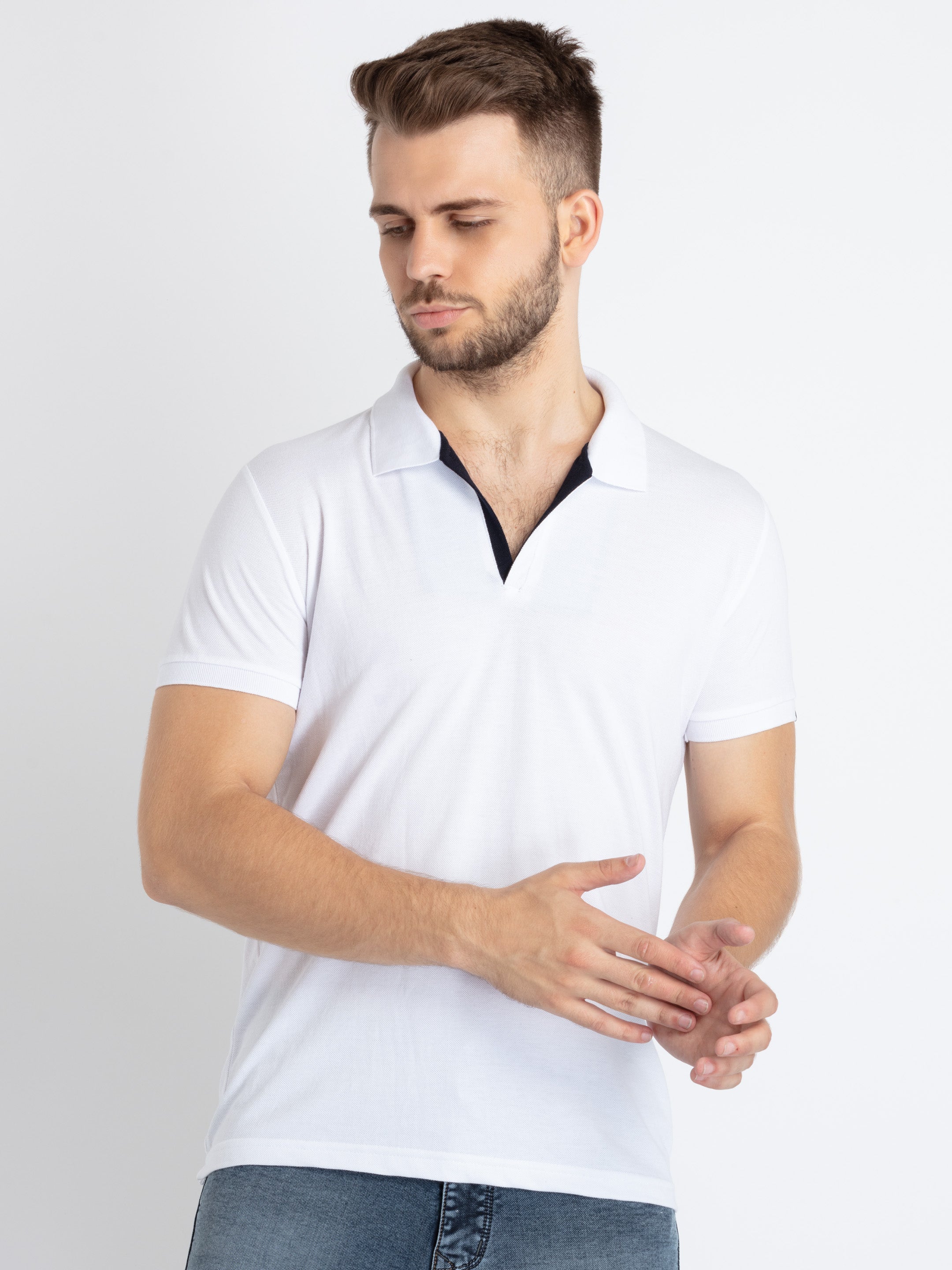 White polo t shirt Main image