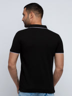 Slim Fit Polo With Tipping Collar