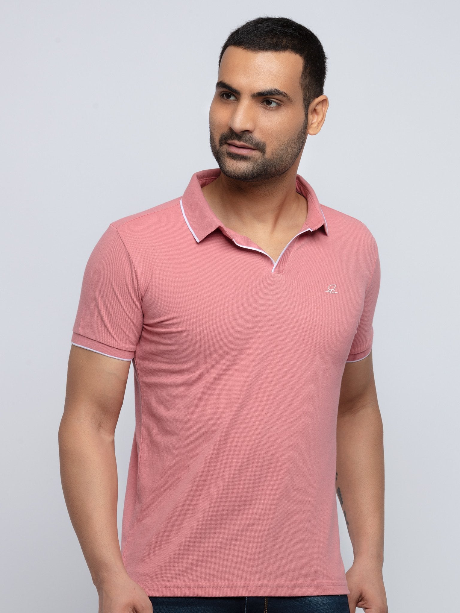 slim fit polo t shirt