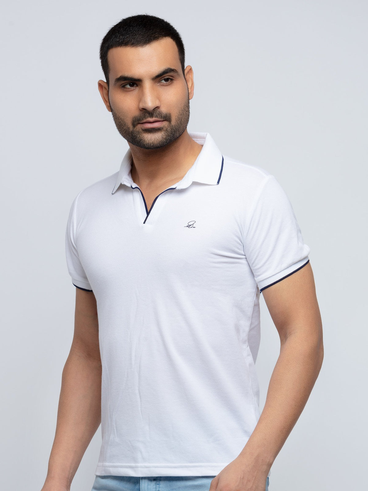 slim fit polo t shirt