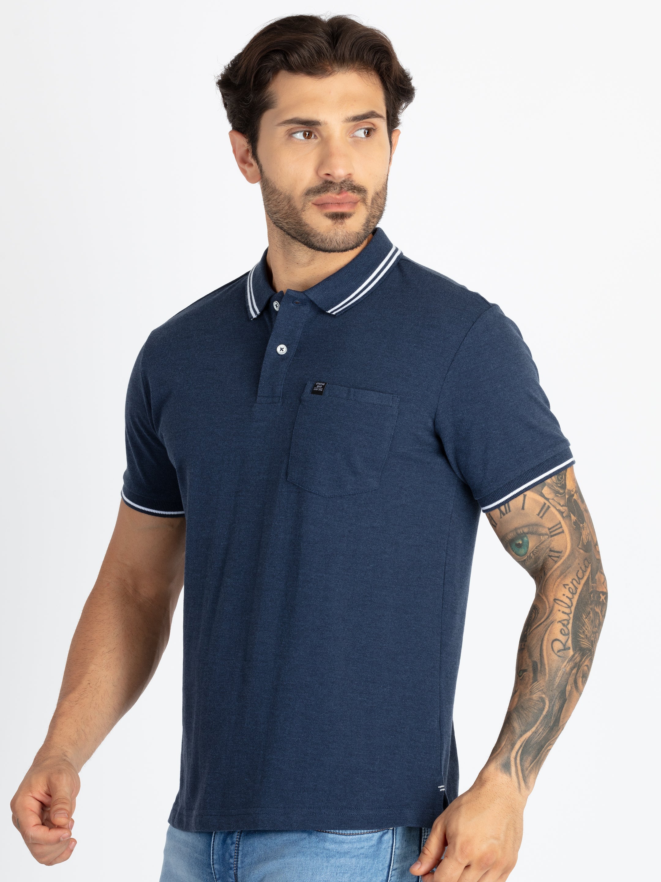 Mens Slim Fit Polo T-Shirt