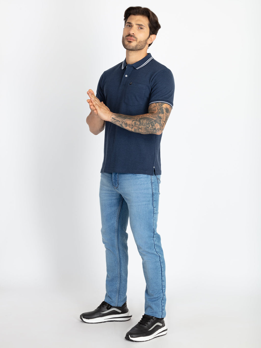 Mens Slim Fit Polo T-Shirt