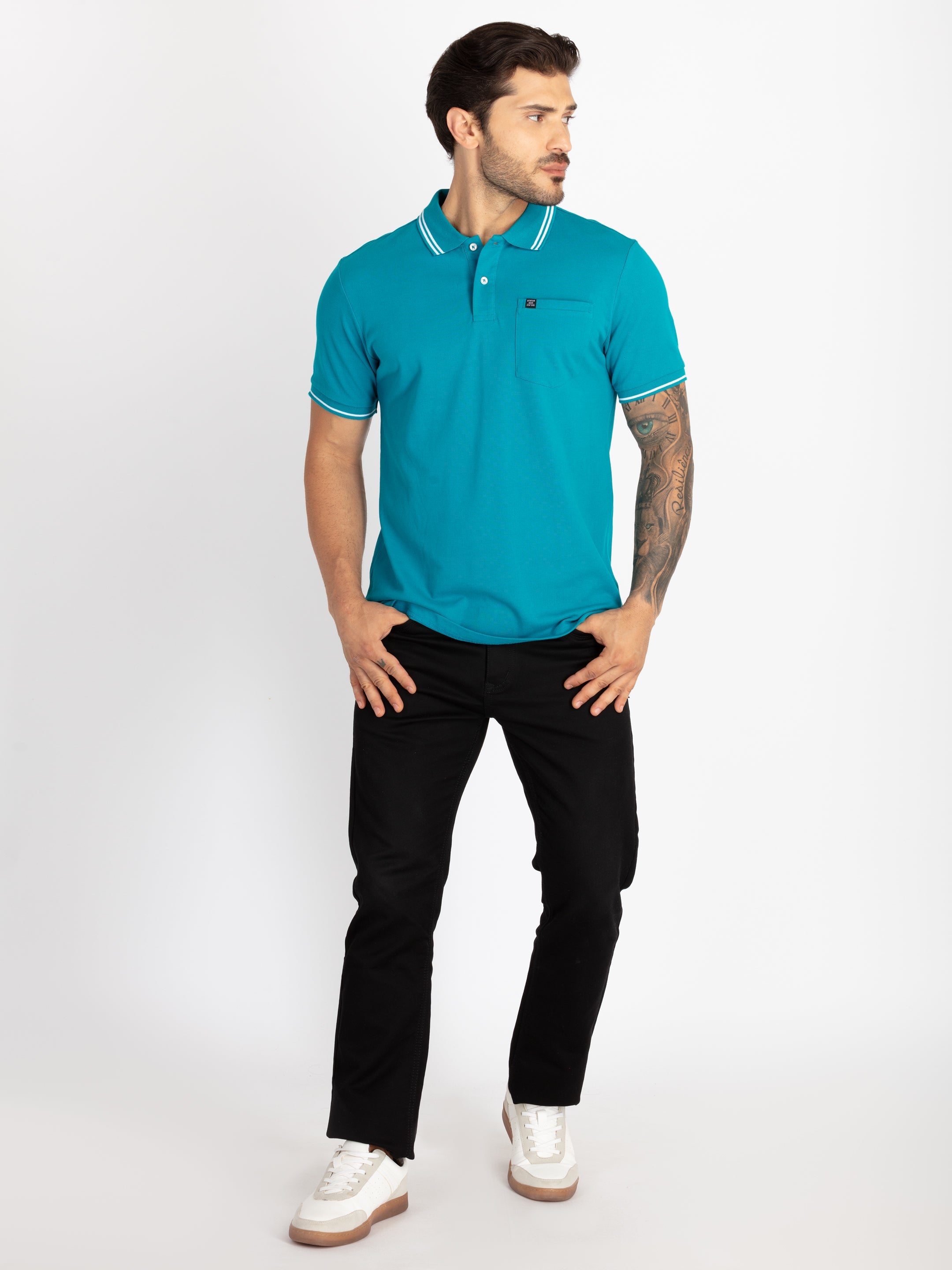 Mens Slim Fit Polo T-Shirt