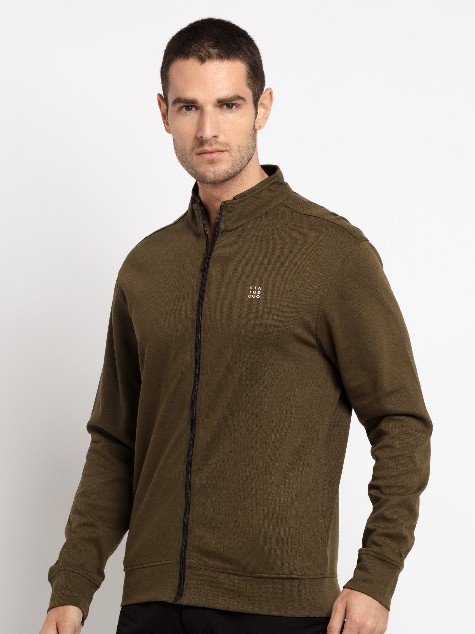 Mens Printed High Neck Lightweight Sweatshirt Secondary image