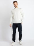 Mens Solid High Neck Sweater