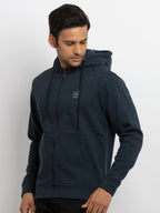 Mens Solid Hooded Sweatshirt