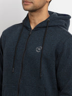Mens Solid Hooded Sweatshirt
