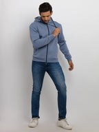 Mens Solid Hooded Sweatshirt