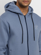 Mens Solid Hooded Sweatshirt