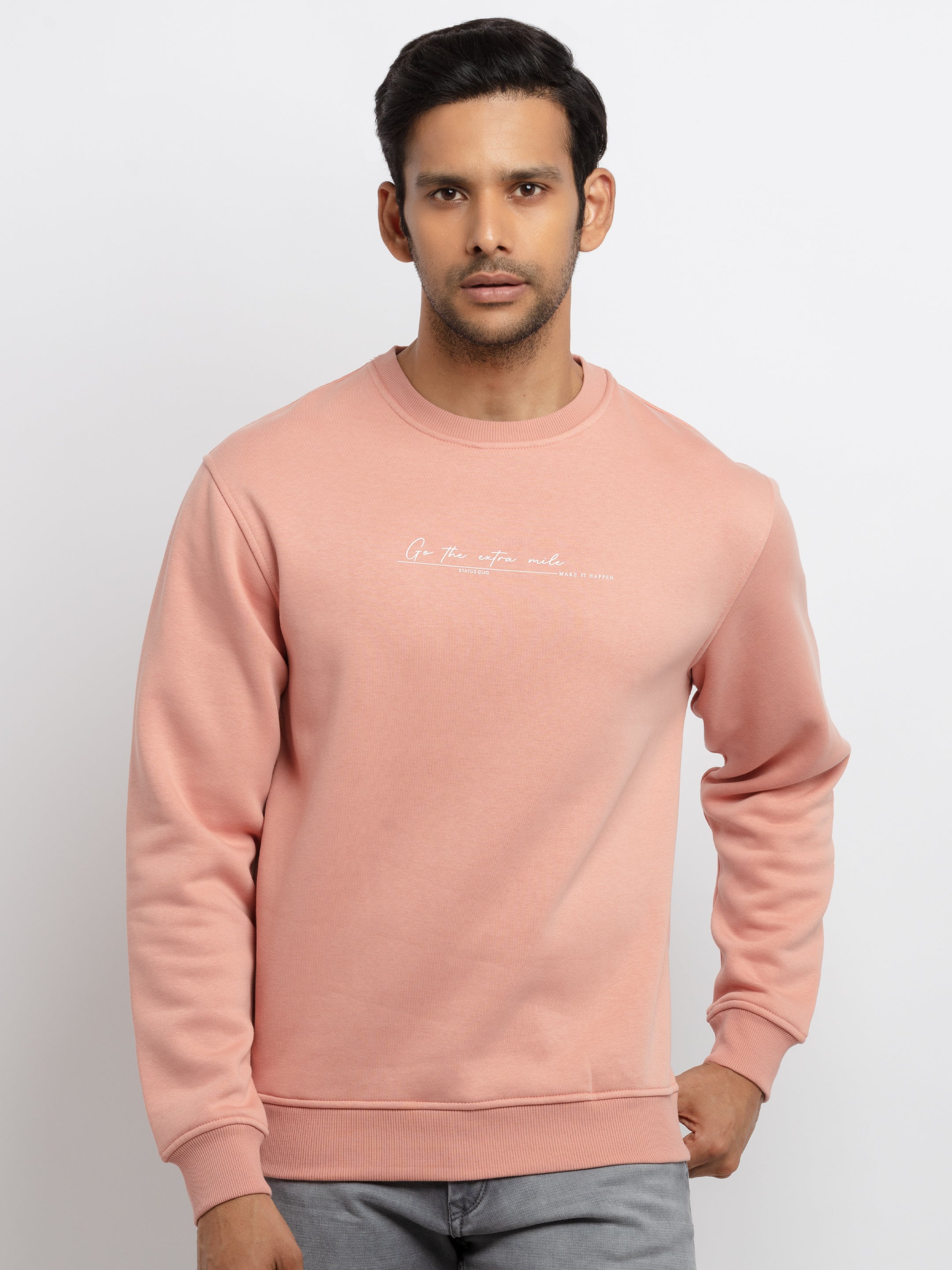 round neck sweatshirt for men
