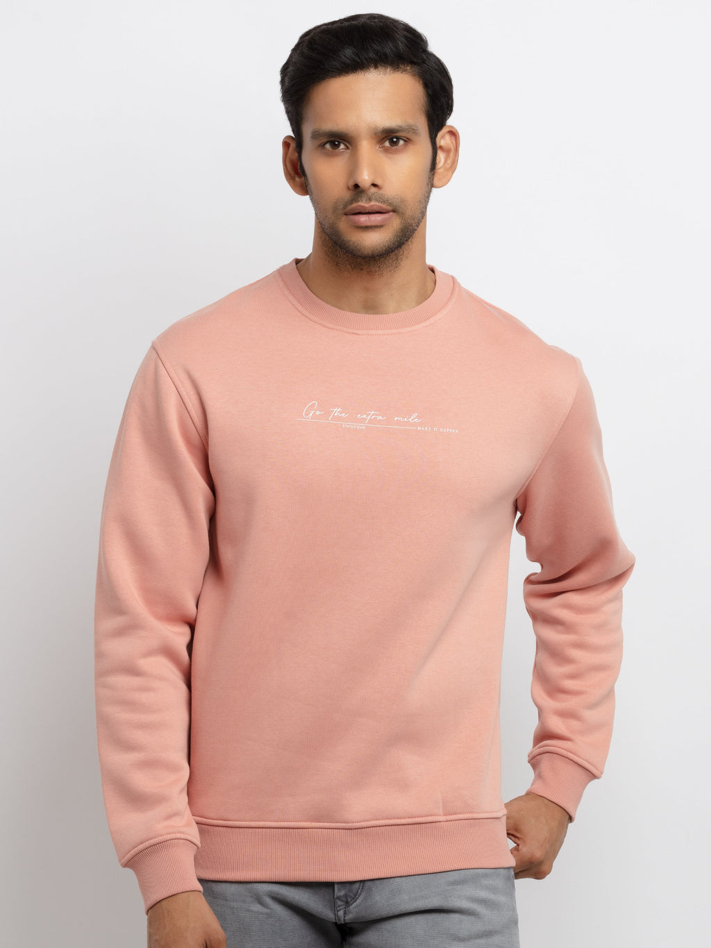 round neck sweatshirt for men