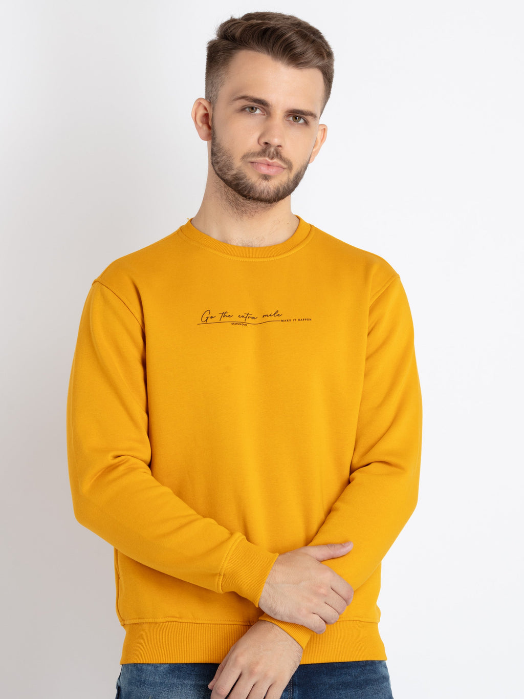 round neck sweatshirt for men