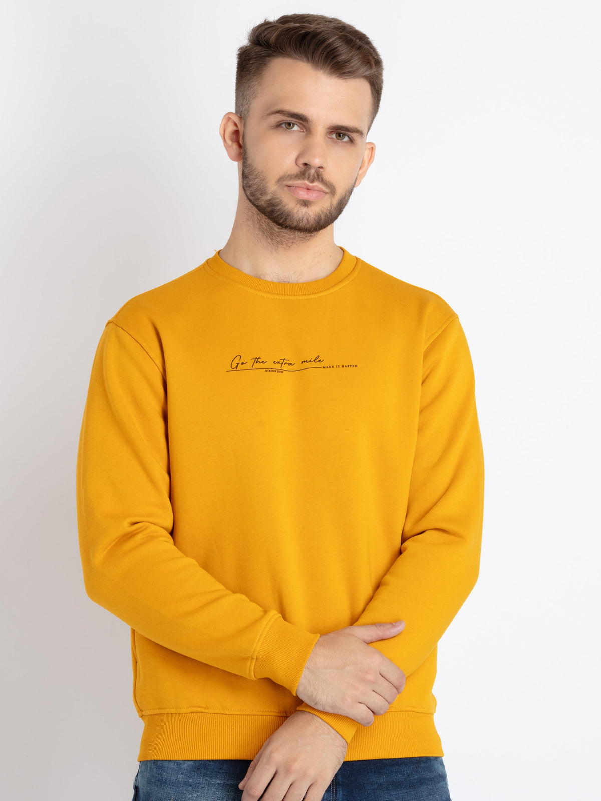 round neck sweatshirt for men