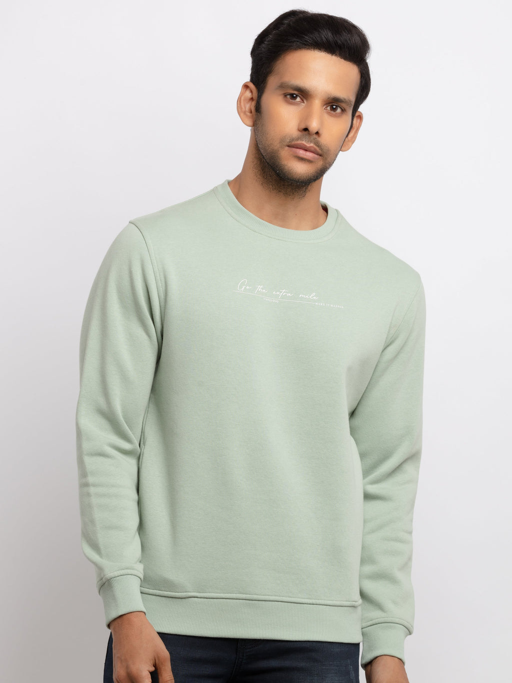 round neck sweatshirt for men