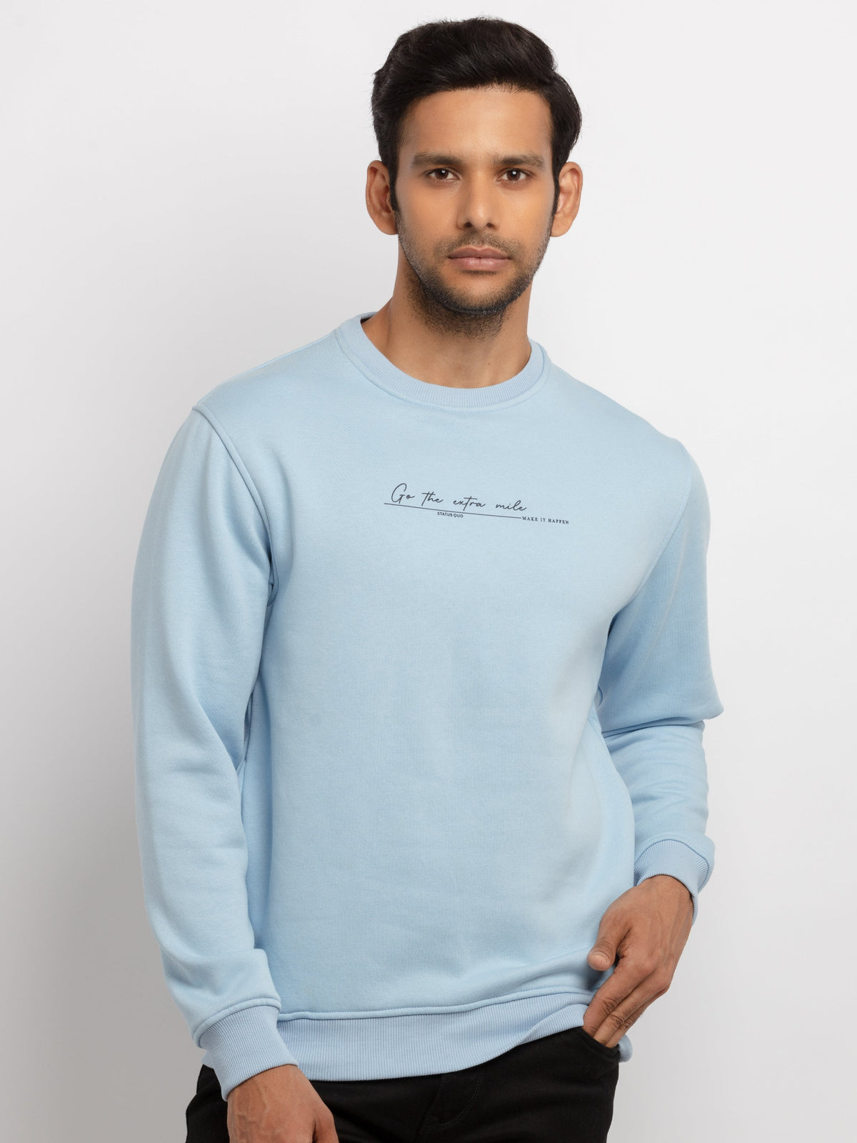 round neck sweatshirt for men