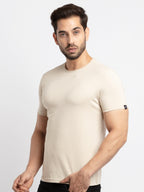 Mens Basic Taperd Fit Round Neck T-Shirt