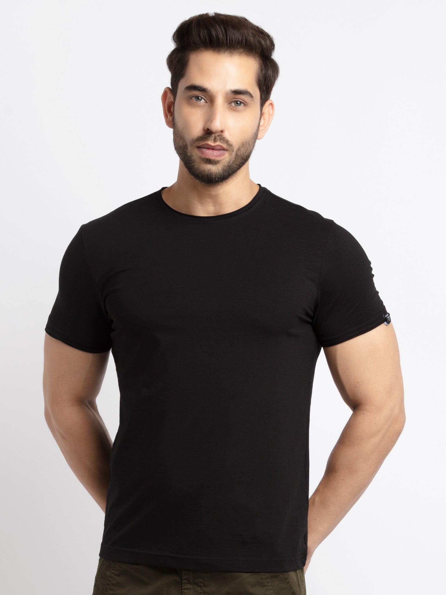 Status Quo |Tapperd Fit Round Neck T-shirt - 3XL, 4XL, 5XL