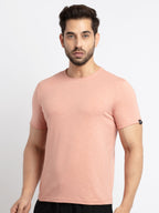 Mens Basic Taperd Fit Round Neck T-Shirt