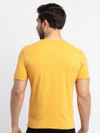Mens Basic Taperd Fit Round Neck T-Shirt