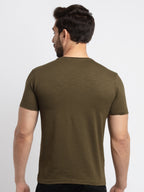 Mens Basic Taperd Fit Round Neck T-Shirt
