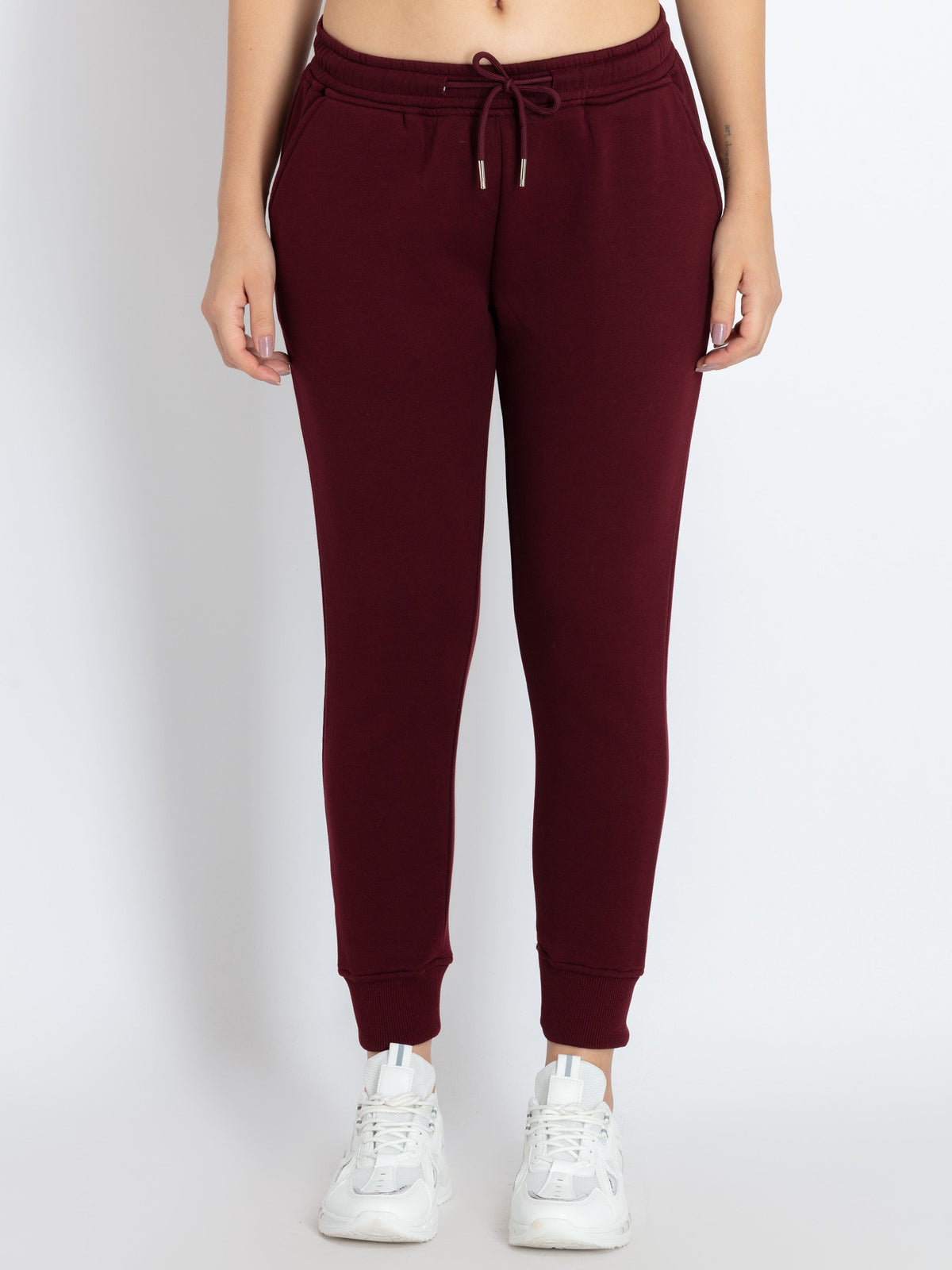 solid joggers for women