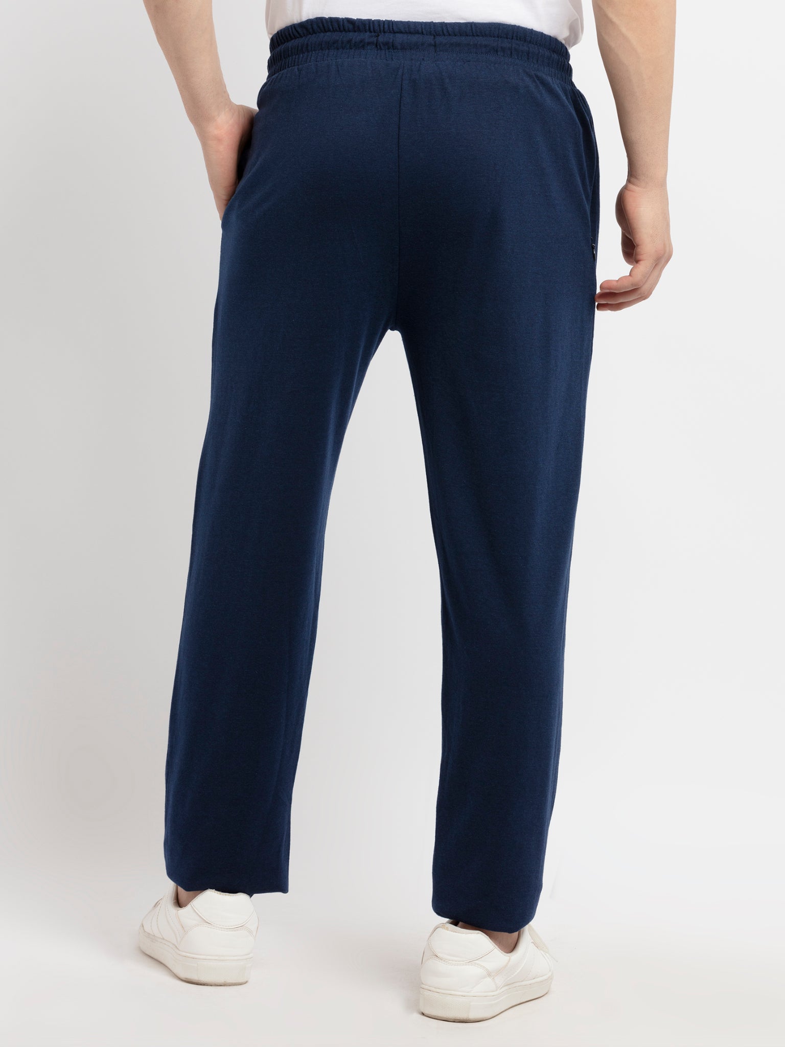 Buy Indigo Mel Solid Track Pants for Plus Size Status Quo