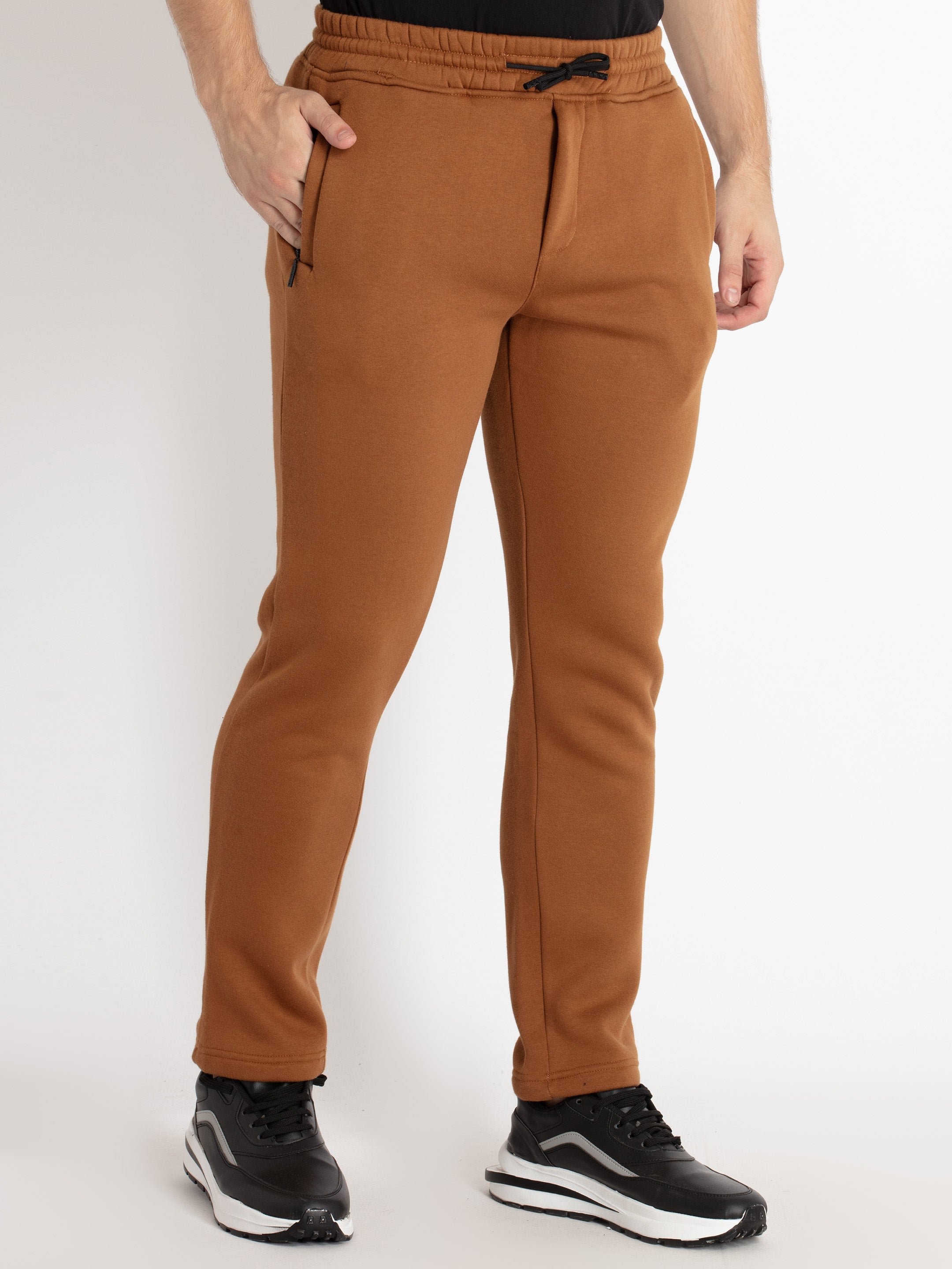 Mens Solid Regular Fit Track Pants Secondary image