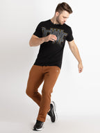 Mens Solid Regular Fit Track Pants