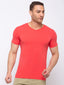 Solid Slim Fit V-Neck T-shirt