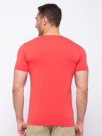 Solid Slim Fit V-Neck T-shirt