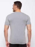 Solid Slim Fit V-Neck T-shirt
