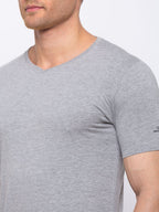 Solid Slim Fit V-Neck T-shirt