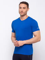Solid Slim Fit V-Neck T-shirt
